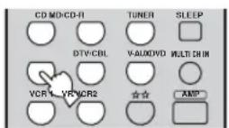 YAMAHA RXV657 - Выберите источник поступающего сигнала. - 1