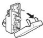 YAMAHA RXV657 - ■ Anschließen des 75-Ohm/300-Ohm-Antennenadapters (nur Modell für Großbritannien) - 1
