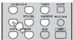 YAMAHA RXV657 - Select the input source. - 1