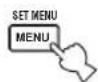 YAMAHA RXV657 - Druk op SET MENU. - 1