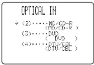 YAMAHA RXV657 - Voor de OPTICAL INPUT aansluitingen - 1