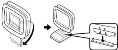 YAMAHA RXV640RDS - ■Connecting the AM loop antenna - 1