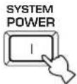 YAMAHA RXV640RDS - Drücken Sie die STANDBY/ON-Taste (SYSTEM POWER-Taste an der Fernbedienung), um die Stromversorgung dieses Gerätes einzuschalten. - 2