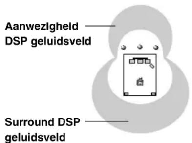 Aanwezigheid DSP geluidsveld Surround DSP geluidsveld