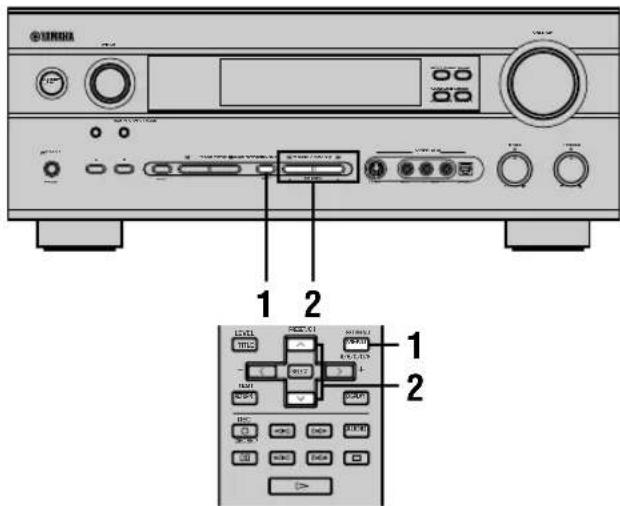 YAMAHA RXV640RDS - Sintonizzazione su una stazione preselezionata - 1