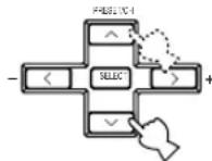 YAMAHA RXV640RDS - Press < / > once to enter the setup mode of the selected item. - 2