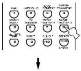 HALL 1 MUSIC VIDEO 2 JAZZ CLUB 3 TV THEATER 4 MOVE THEATER 5 ENTERTAINMENT 6 STOCK 7 NIGHT 8 MOVE THEATER E 9 STRAW 10 EXTRA EFFECT
