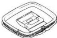 Diagram of a motor or battery assembly with labeled components and polarity indicators