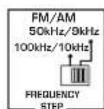 YAMAHA RXV640RDS - Omkopplaren FREQUENCY STEP (Endast modell för Kina och allmänna modell) - 1