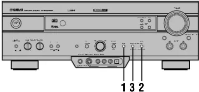 YAMAHA RXV620RDS - ■ Mémorisation automatique des fréquences (pour des stations RDS) - 1