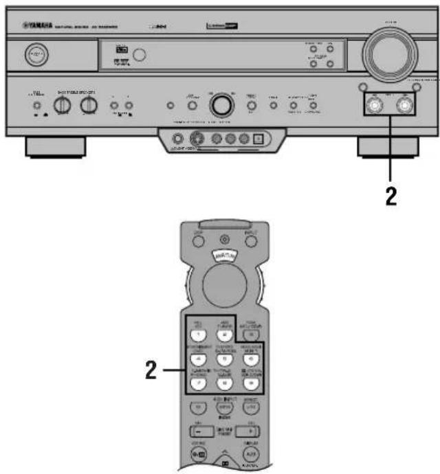 YAMAHA RXV620RDS - GRUNDLÄGGANDE INSPELNINGSSÄTT - 1