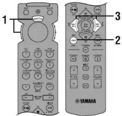 YAMAHA RXV620RDS - RÉGLAGE DU NIVEAU DES ENCEINTES D'EFFET - 1