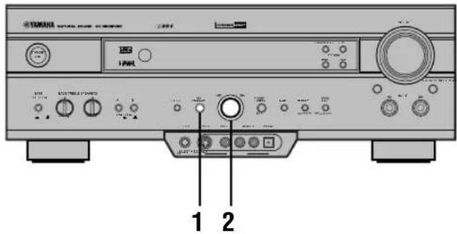 YAMAHA RXV620RDS - ■ På frontpanelen - 1