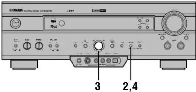 YAMAHA RXV620RDS - ■ Manuelle Senderspeicherung - 1