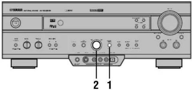 YAMAHA RXV620RDS - ■ På frontpanelen - 1
