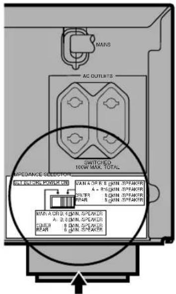 YAMAHA RXV620RDS - WARNING - 1