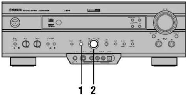 YAMAHA RXV620RDS - ■ Sul pannello anteriore - 1