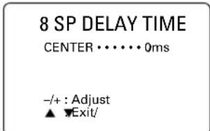 YAMAHA RXV620RDS - SP DELAY TIME (Lautsprecher-Verzögerungszeit) - 1