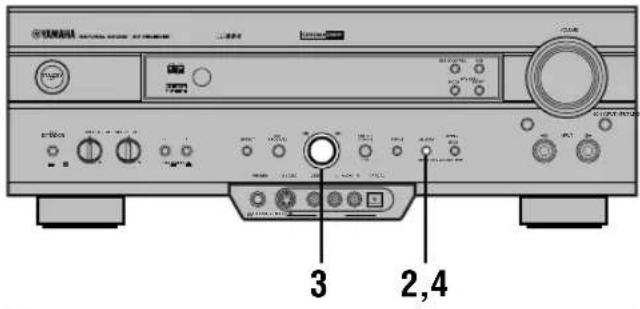 YAMAHA RXV620RDS - ■ Preselezione manuale delle stazioni - 1