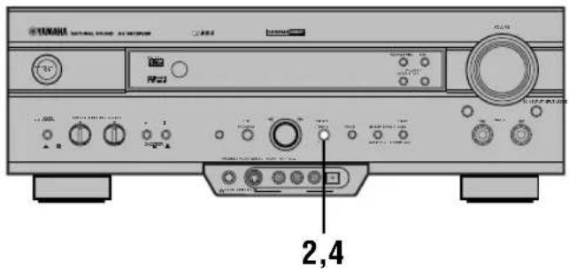 YAMAHA RXV620RDS - Permutation de deux stations mémorisées - 1