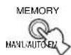 YAMAHA RXV620RDS - Appuyer sur MEMORY (MAN'L/AUTO FM). - 1