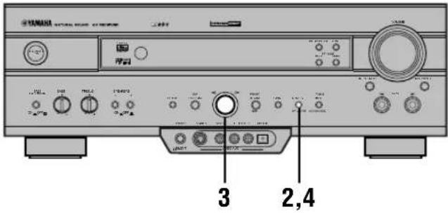 YAMAHA RXV620RDS - ■ Handmatig programmeren van voorkeurzenders - 1