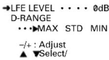 YAMAHA RXV620RDS - DOLBY D. SET (Dolby Digital-inställningar) - 1