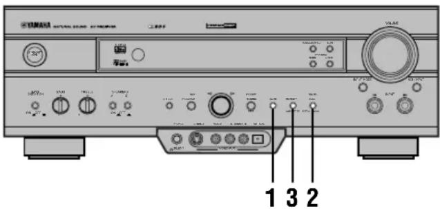 YAMAHA RXV620RDS - ■ Automatisk lagring av stationer i snabbvalsminnet (gäller endast RDS-stationer) - 1