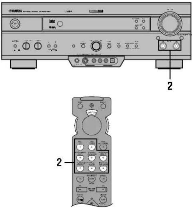 YAMAHA RXV620RDS - BASISBEDIENING VOOR HET OPNEMEN - 1