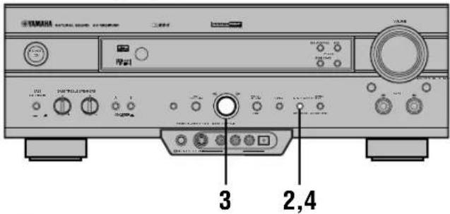 YAMAHA RXV620RDS - ■ Mémorisation manuelle des fréquences - 1