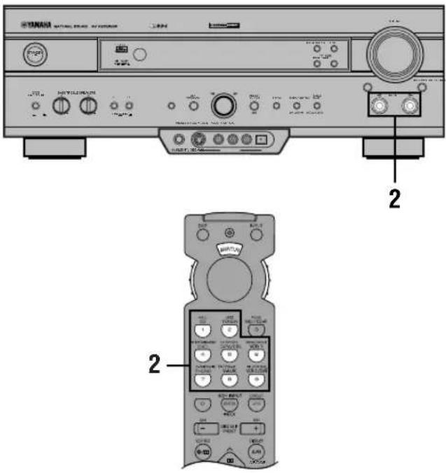 YAMAHA RXV620RDS - REGISTRAZIONE DI BASE - 1