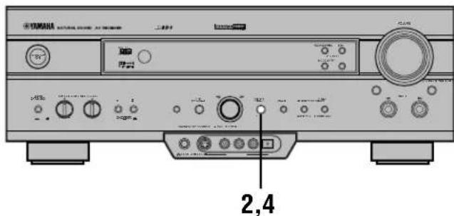 YAMAHA RXV620RDS - Scambio delle stazioni preselezionate - 1