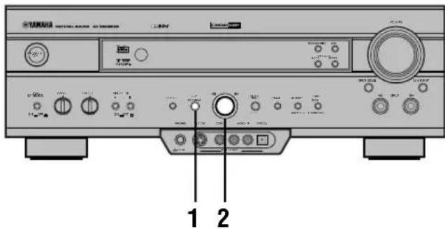 YAMAHA RXV620RDS - ■ Op het voorpaneel - 1