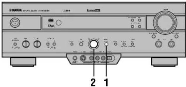 YAMAHA RXV620RDS - ■ Sul pannello anteriore - 1