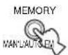 YAMAHA RXV620RDS - Druk op MEMORY (MAN'L/AUTO FM) terwijl de "MEMORY" indicator knippert. - 1