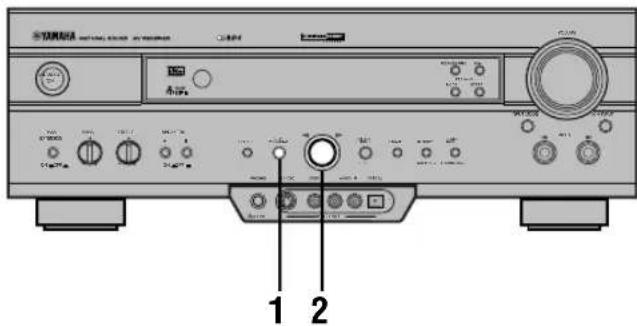 YAMAHA RXV620RDS - ■ Sur le panneau avant - 1