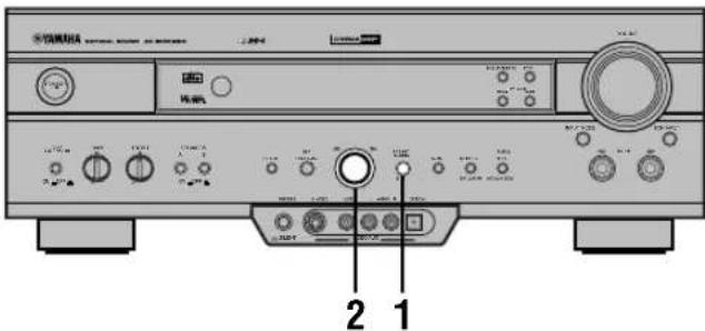 YAMAHA RXV620RDS - ■ Op het voorpaneel - 1