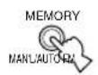 YAMAHA RXV620RDS - Druk op MEMORY (MAN'L/AUTO FM). - 1