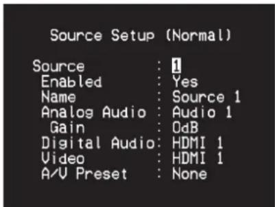 NAD T 748 V2 - SOURCE SETUP (CONFIGURATION DES SOURCES) - 2