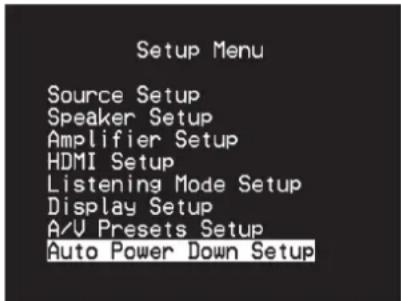NAD T 748 V2 - MENU DE CONFIGURATION (SETUP MENU) - 1