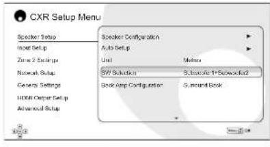 CAMBRIDGE CXR200 - Configuration des enceintes - 3