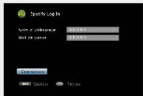 DENON AVRE300 - Utilisz pour saisir votre nom d'utilisateur et leur mot de passer. - 1