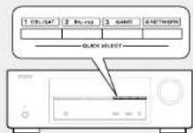 DENON AVRE300 - Appuycz sur QUICK SELECT. - 1