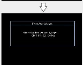 DENON AVRE300 - Utilisez pour selectionner le canal que vous souhaitez prerégler,uis appuyez sur ENTER. La station radio actuelle est prerégée. - 2