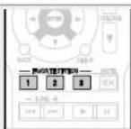DENON AVRE300 - Appuyez et maintenez enfoncée l'une des touches FAVORITE STATION 1-3 pendant 3 secondes ou plus longtemps lors de la lecture d'un content ou de I'ecoute d'une station radio. - 1