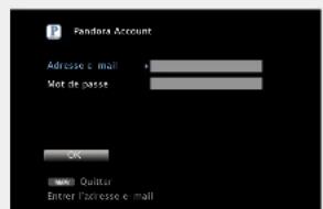 DENON AVRE300 - Entrez "Adresse e-mail" et "Mot de passer". - 1