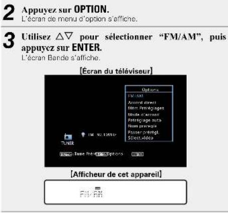 DENON AVRE300 - Écoute de diffusion FM/AM - 2