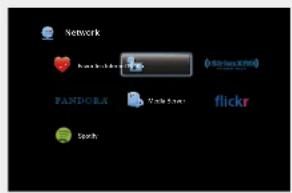DENON AVRE300 - 3Utiliesz pour selectionner "Internet Radio", pus appuyez sur ENTER. - 1