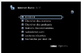 DENON AVRE300 - 3Utiliesz pour selectionner "Internet Radio", pus appuyez sur ENTER. - 3