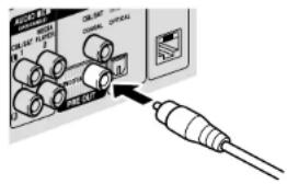 DENON AVRE300 - Connexion du subwoofer - 1